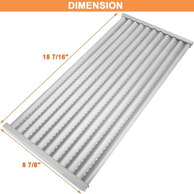 18 7/16" Emitter Plates & Infrared Grill Grates Replacement Parts for G515-4700-W1 G519-A400-W1 & G526-0007-W1 Charbroil Tru-Infrared 463270915, 463246909, 463246910, 463247009, 463247109, 3PCS Set