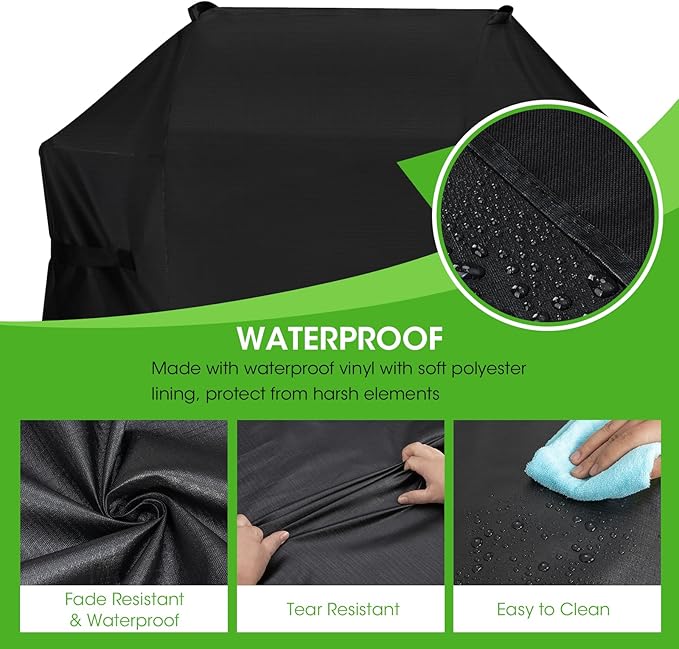 Cover Replacement for Weber 7139, Weber Spirit 300 and Spirit II 300 Series Grills, Waterproof BBQ Cover for Outdoor Grill, Grill Cover 51 inch,
