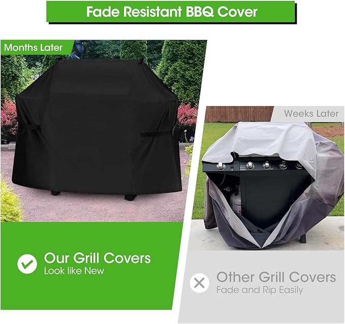 Cover Replacement for Weber 7139, Weber Spirit 300 and Spirit II 300 Series Grills, Waterproof BBQ Cover for Outdoor Grill, Grill Cover 51 inch,