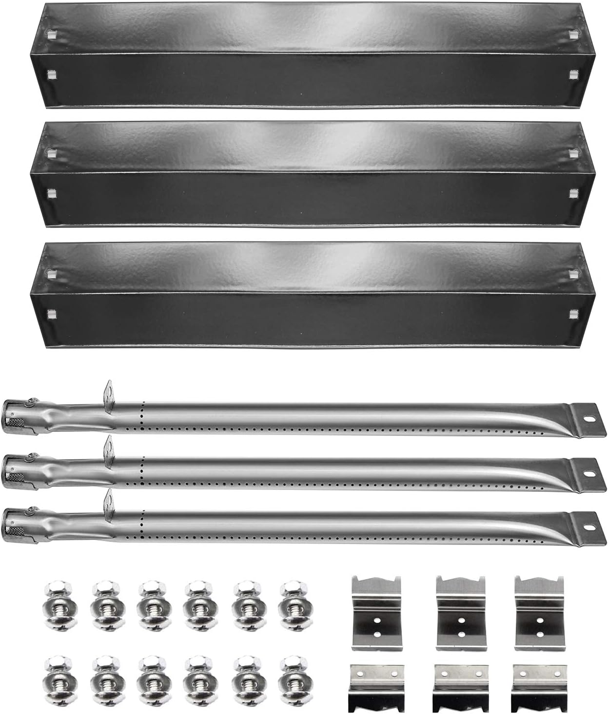 Grill Replacement Parts, Burners, Hanger Brackets, Heat Plates for Char Griller 5050, 5650, 3001, 3008, 3030, 4000, 5252, 5072 Gas Grill
