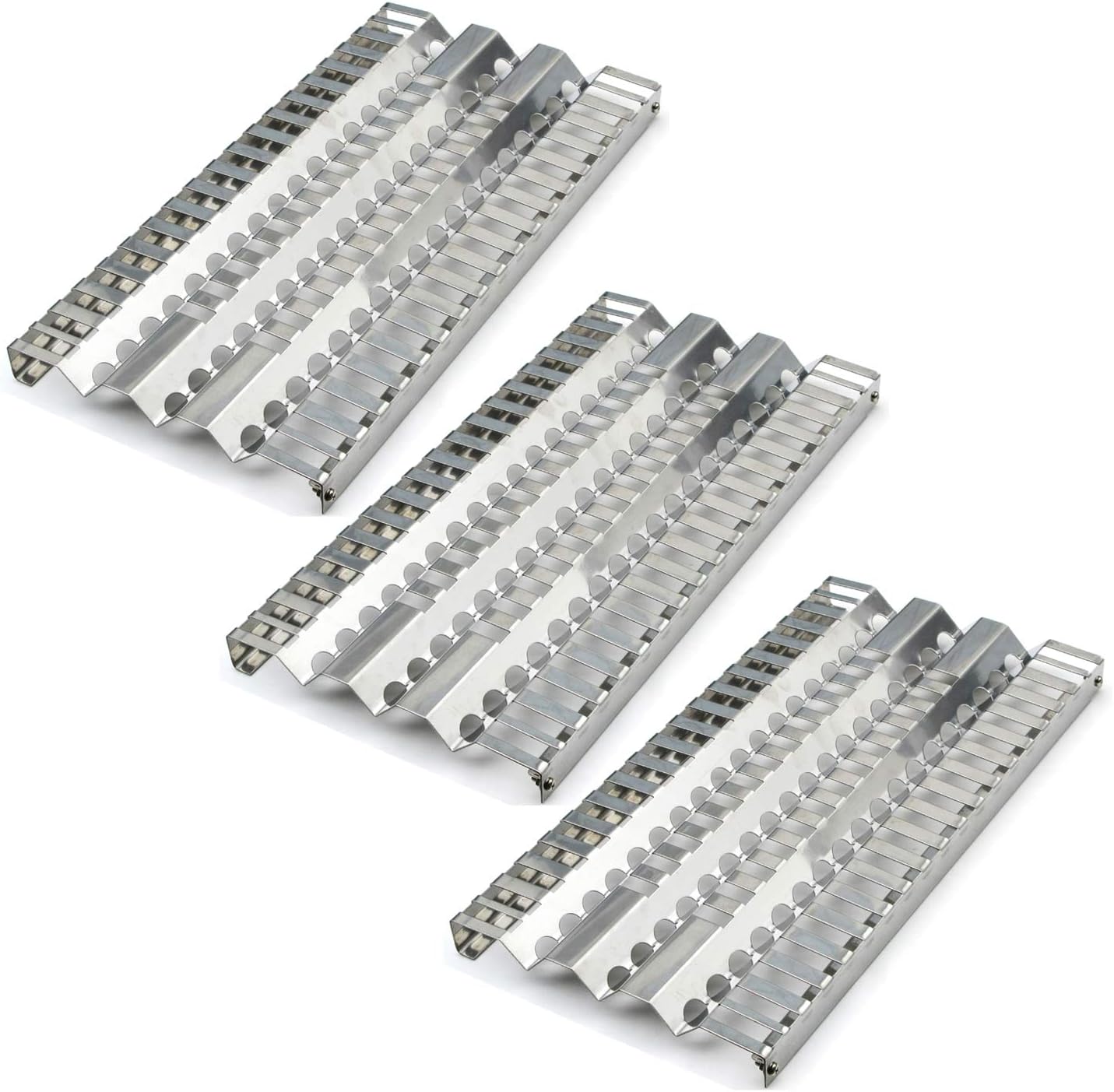 3-Pack Stainless Steel Heat Plates Replacement for DCS BGB30-BQR, 27, 36, 48 and Other Gas Grills