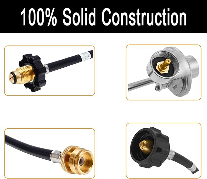 Griddle Regulator with 5FT Propane Adapter Hose for Blackstone 17/22 Inch Tabletop Griddles Gas Regulator Fit for CharBroil 19952085 Adjustable Propane Regulator for Pit Boss 22" Grill Griddles