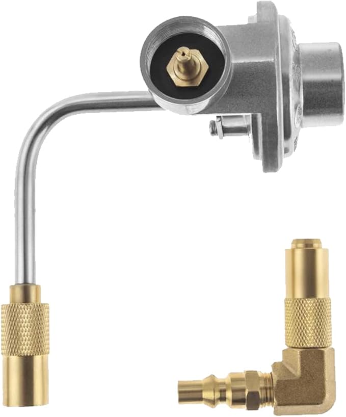 Griddle Regulator with 5FT Propane Adapter Hose for Blackstone 17/22 Inch Tabletop Griddles Gas Regulator Fit for CharBroil 19952085 Adjustable Propane Regulator for Pit Boss 22" Grill Griddles