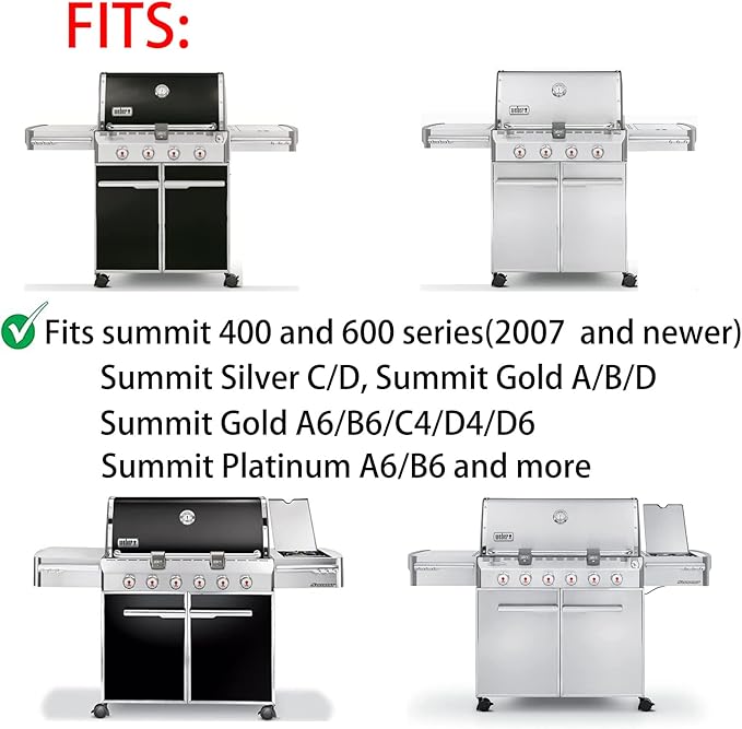 7404 Replacement Reversible Cast Iron Grill Griddle for Weber Summit E-420 E-450 E-470 S-470 E-670 S-670 Summit Gold A/B/D A6/B6/C4/D4/D6 1 Pack
