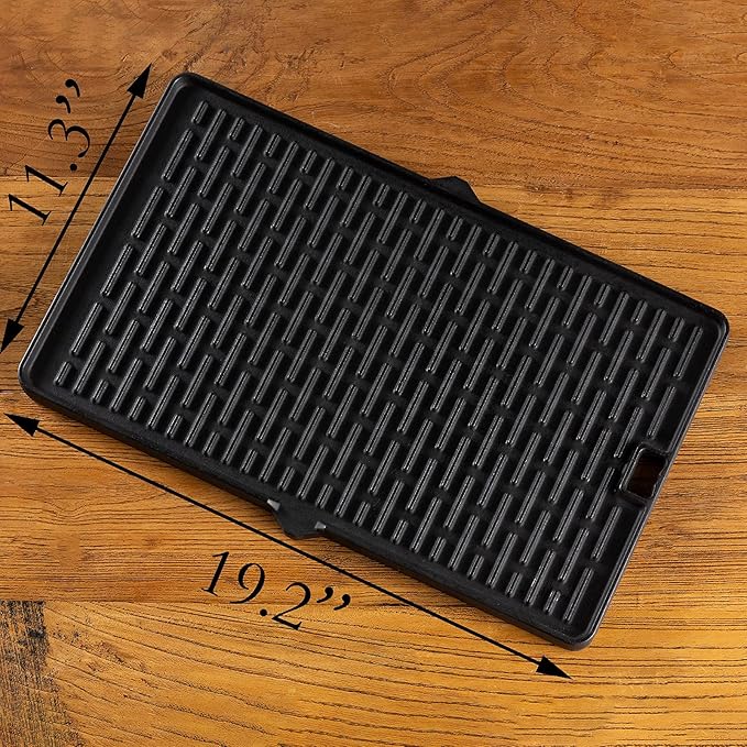 7404 Replacement Reversible Cast Iron Grill Griddle for Weber Summit E-420 E-450 E-470 S-470 E-670 S-670 Summit Gold A/B/D A6/B6/C4/D4/D6 1 Pack