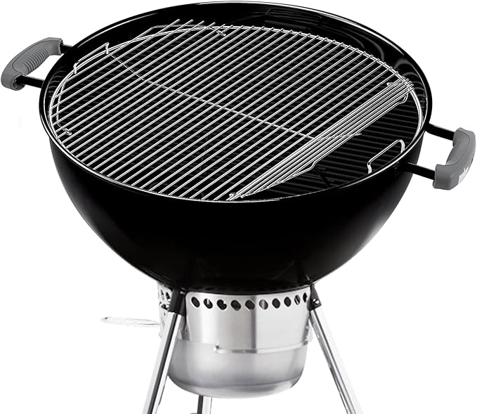 7436 22.5"Cooking Grate Hinged for Weber Charcoal Grill Grate Round Hinged, Replacement Part for Weber One-Touch, Performer and Bar-B-Kettle Series