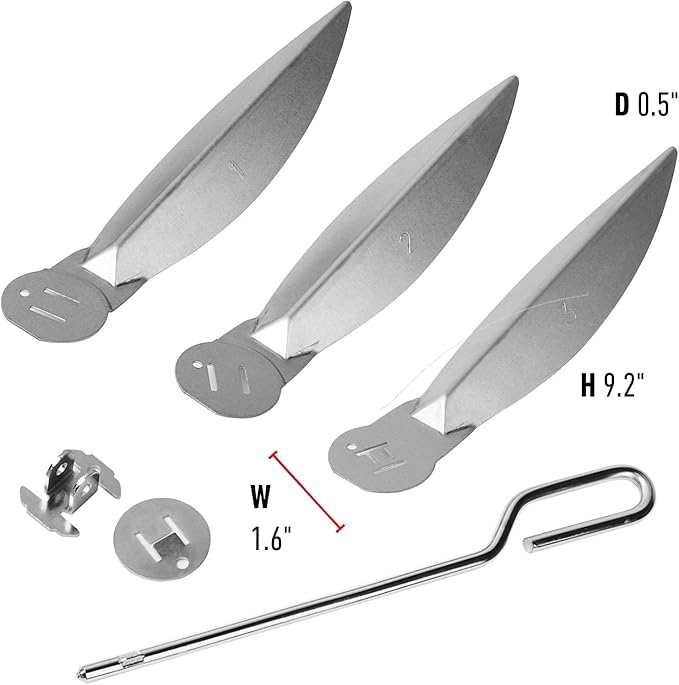 7444 22.5Inch One-Touch Cleaning System Kit for Weber Kettle Grills, Suitable Replacement Weber Grill Parts, Silver