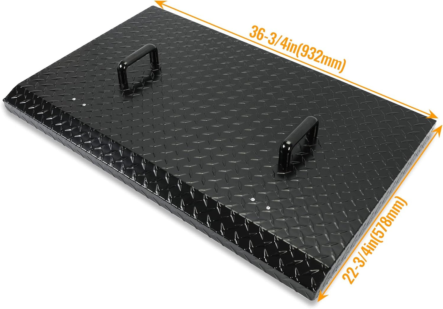 Griddle Hard Top Lid Black Grill Cover with Handle Outdoor Home BBQ Hood for 36" Front or Rear Grease Griddle 36 Inch