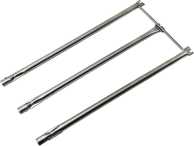 7506 29" Stainless Steel Burner Tubes Set for Weber Genesis I - IV, Genesis Platinum I & II, Platinum B/C, Genesis Gold B/C (2000-2001) Gas Grill (with Side Control Panel)