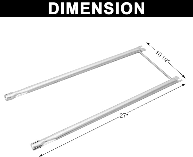 7507 Burner Replacement for Weber Spirit 210/200 S-210 S-200 E-210 E-200(with Side Control), Spirit 500, Weber Genesis Silver A Gas Grill Parts
