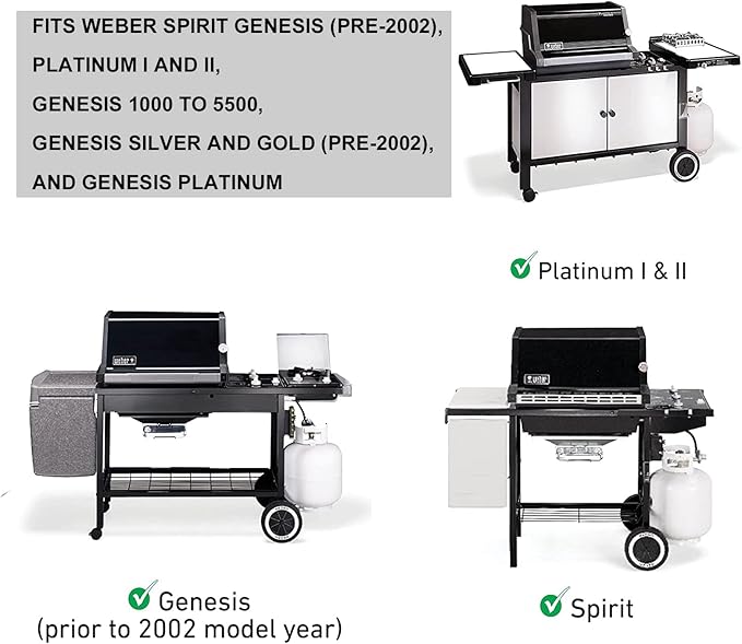 Grill Igniter Kit Replacement for Weber 7509 Spirit Genesis, Platinum, Silver and Gold Gas Grills