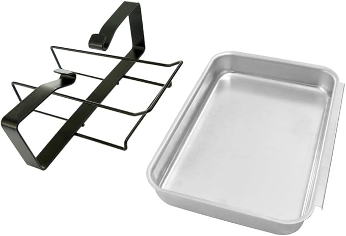 7515 Catch Pan and Holder Replacement for Weber Genesis 1000-5500, Genesis Silver/Gold/Platinum, Genesis II Series, Platinum I/II, and Summit Grills