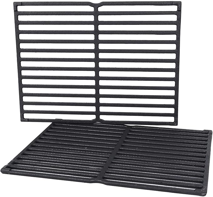 7522 7521 15" Grill Grates Replacement for Weber Genesis Silver A,Spirit E/S 200 E/S210 with Side Control, Spirit 500, Cast Iron,for Weber 65904 65905
