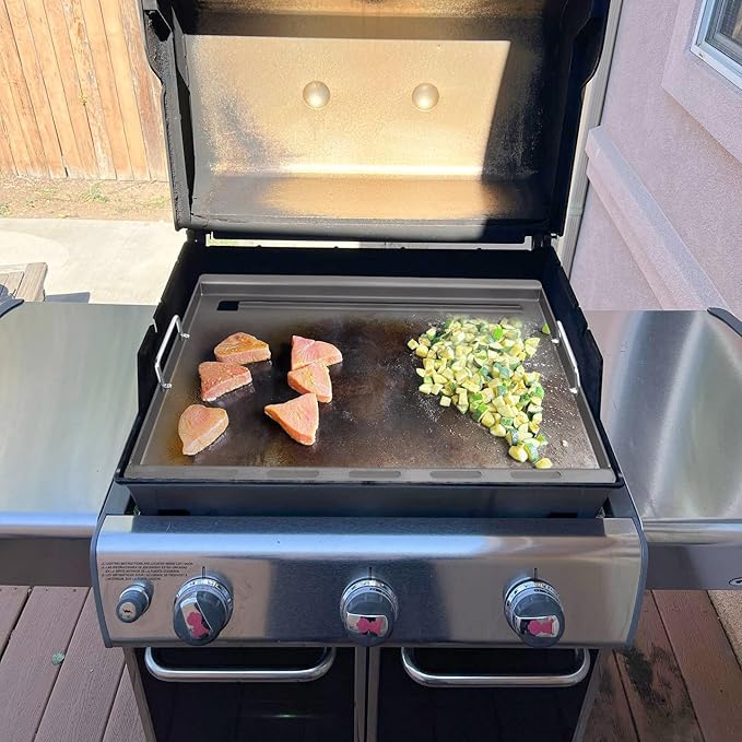 7524 Full Size Griddle Insert for Weber Genesis 300 Grill E-310 E-320 E-330, Genesis S-310 S-320 S-330, Genesis EP-310 EP-320 EP-330 CEP-310 CEP-330
