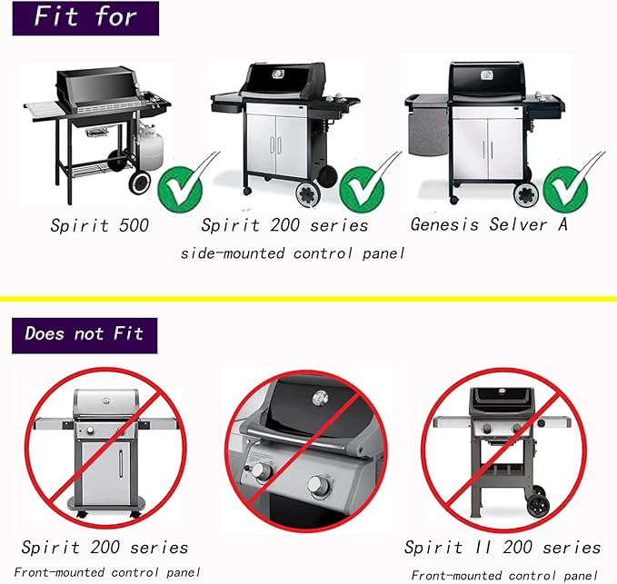 21.5" Flavorizer Bars Replace for Weber 7535 Genesis Silver A,Spirit 200 Series (with Side Control) Spirit 500 Grills,Durable 304 Stainless Steel