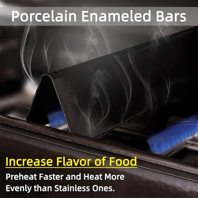 Grill Replacement Part 7539 7540 65944 24.5 inch Flavor Bars for Weber Genesis 300 Series, E310, E320, S310 (Fits Genesis 300 with Side Knobs)