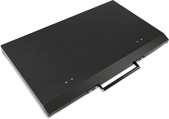 Black Outdoor 36" Griddle Grill Hard Cover Lid Waterproof Aluminum Compatible with Blackstone & More (No Diamond Plated)