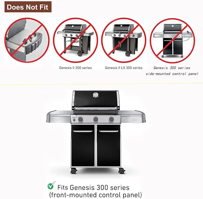 17.5" Flavorizer Bar for Weber 7620 7621 Genesis 300 Series E310 E320 E330 S310 S320 S330 EP310 EP320 EP330Grills with Front Control(2011-2016)