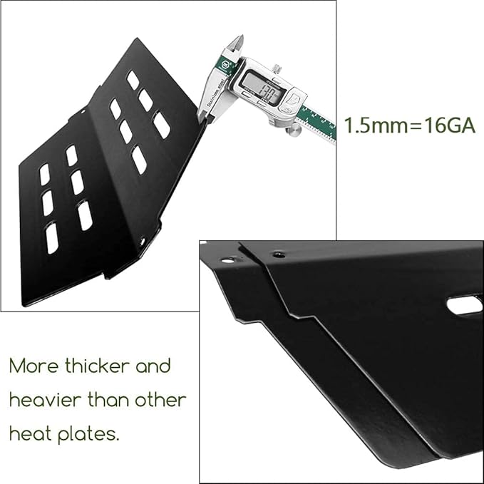 65505 7622 Heat Deflector for Weber Genesis 300 Series Genesis E/S-310, E/S320, E/S330 with Front Control Knobs 2011 & Newer, for Weber 62756