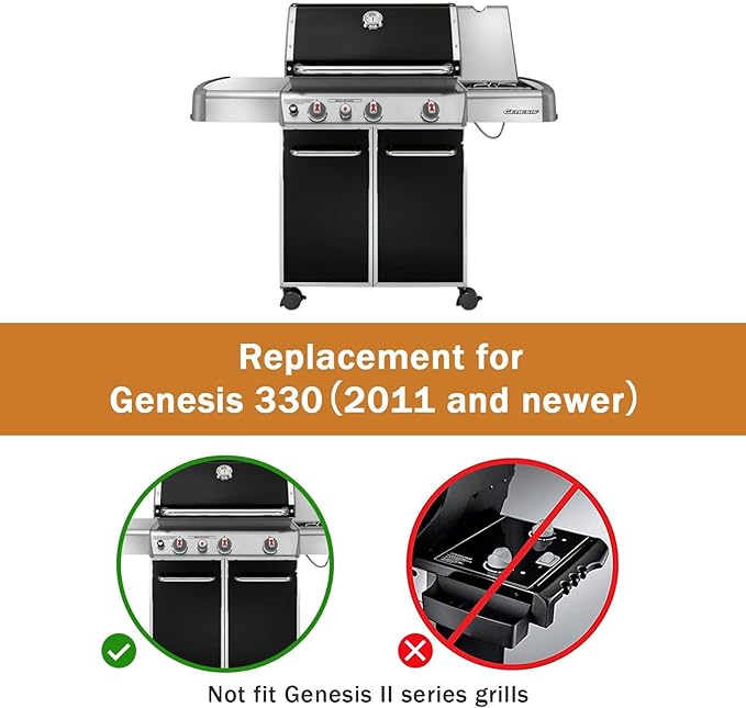 7629 Grill Igniter Kit for Weber Genesis E/S-330 Gas Grill with Front-Control, 65946, Easy to Install