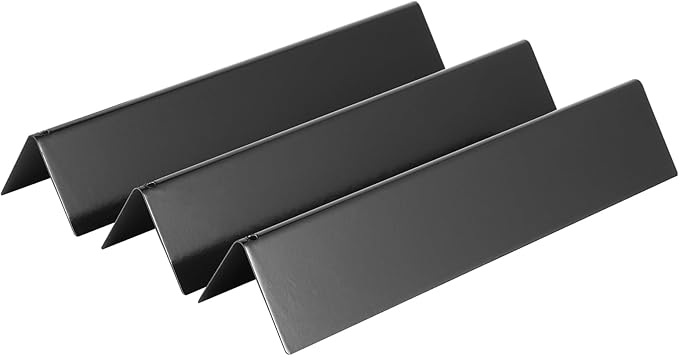 15.3" Flavorizer Bars 7635 for Weber Spirit I & II 200 Series with Front Mounted Control, Porcelain Steel Replacements for Weber Spirit 210 220, 3Pack
