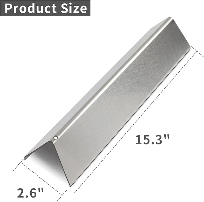 7636 Flavorizer Bars Replacement Part for Weber Spirit and Spirit II 300 Series, Spirit E310 E320 E330 S310 S320 S330, Stainless Steel, 15.3”