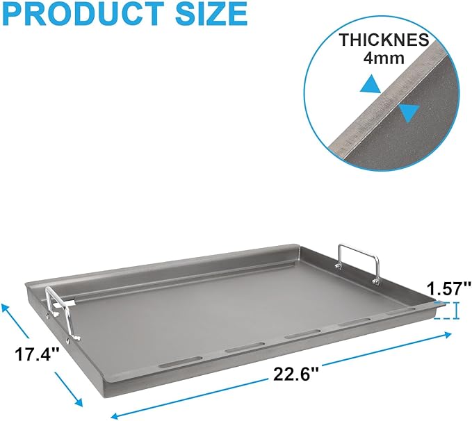 6787 7638 7639 Full-Size Griddle Inserts for Weber Spirit I & II 300 Series, for Spirit E-310/E-320 Spirit S-310/S-320 Spirit II E/S-310 E/S-320