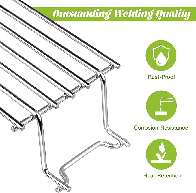 7641 Warming Rack for Weber Spirit I/II 300 Series E310 Grill Parts Gas Grates Replacement S310 SP310 E320 S320 SP320 E315 S315 with Front Control