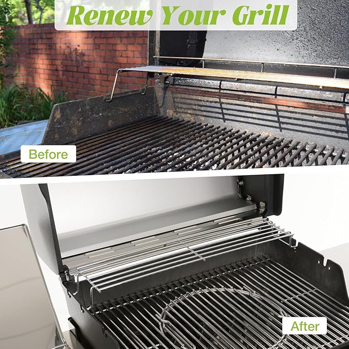 7641 Warming Rack for Weber Spirit I/II 300 Series E310 Grill Parts Gas Grates Replacement S310 SP310 E320 S320 SP320 E315 S315 with Front Control