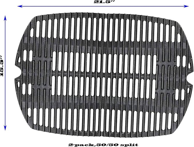 7645 Cooking Grates for Weber Q2000 Q2400 Q200 Q220 Series Gas Grills,for Weber Grill Parts 396001,396000 Replacement for Weber 65811 69935, Cast Iron