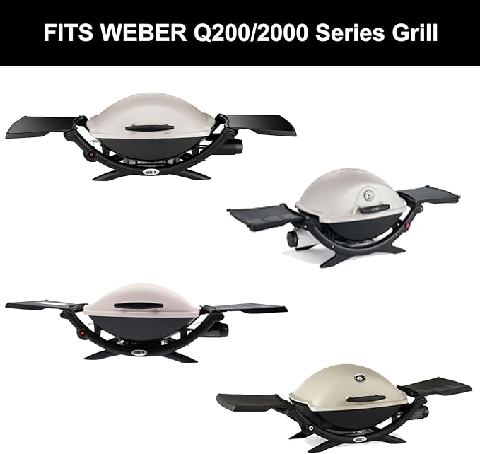 7645 Cooking Grates for Weber Q2000 Q2400 Q200 Q220 Series Gas Grills,for Weber Grill Parts 396001,396000 Replacement for Weber 65811 69935, Cast Iron