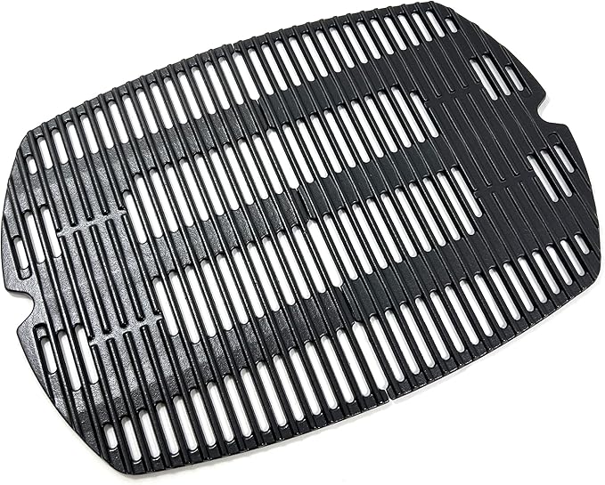 7646 7584 Cooking Grates for Weber Q300 Q320 Q3000 Q3200 Series, 57060001, 586002 Grills, Cast Iron Grill Grates Replacement for Weber Q300, Set of 2