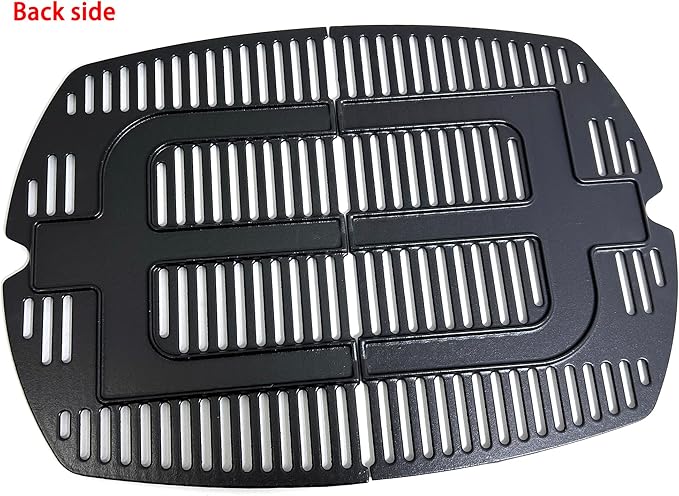7646 7584 Cooking Grates for Weber Q300 Q320 Q3000 Q3200 Series, 57060001, 586002 Grills, Cast Iron Grill Grates Replacement for Weber Q300, Set of 2