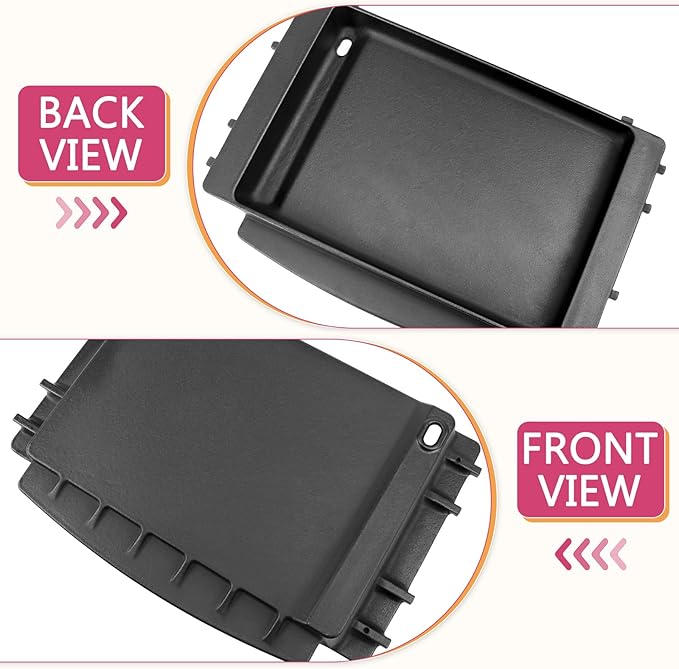 17.5" Grill Griddle 7658 for Weber Spirit I II 200 300 Series, Spirit E/S-210 220, E/S-310 320 330, Cast Iron Grill Plate for Weber 7597 7598