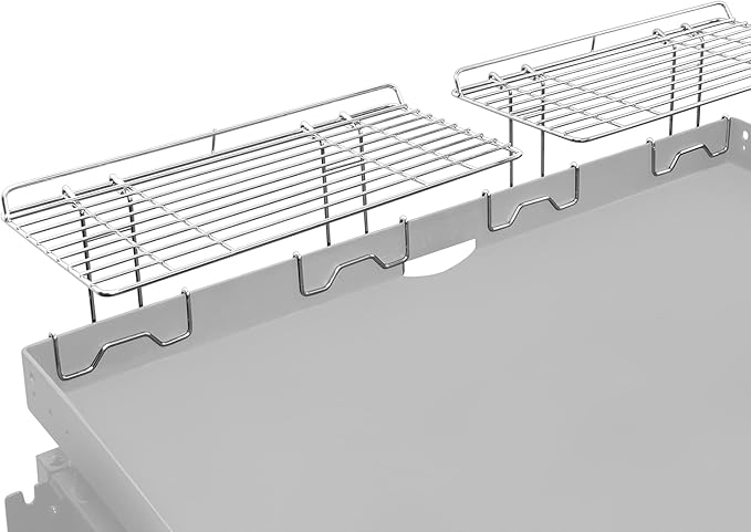 2Pcs Blackstone Griddle Warming Rack, Grill Warming Rack Compatible with 17 & 22 & 28 & 36 Inch Blackstone Griddles and Most Tabletop Flattop Griddle Accessories