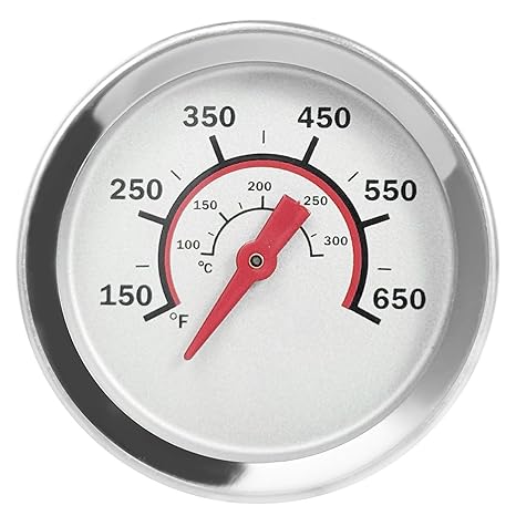 G432-8L00-W1 Lid Temperature Gauge for Charbroil Gas Grill Thermometer Replacement Charbroil Advantage 4 & 6 Burner & Tru-Infrared Performance 2 Burner Parts 463625217 463229521 463238218 etc.,1.8"