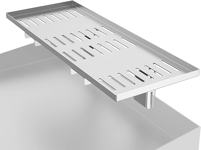 Universal Grill Foldable Warming Rack/Shelf for Blackstone 17'' 22'' 28'' 36'', Pit Boss,Camp Chef and Most Flat Top/Table Top Griddle Grill,Stainless Steel BBQ Shelf Replacement Parts,1 Pack