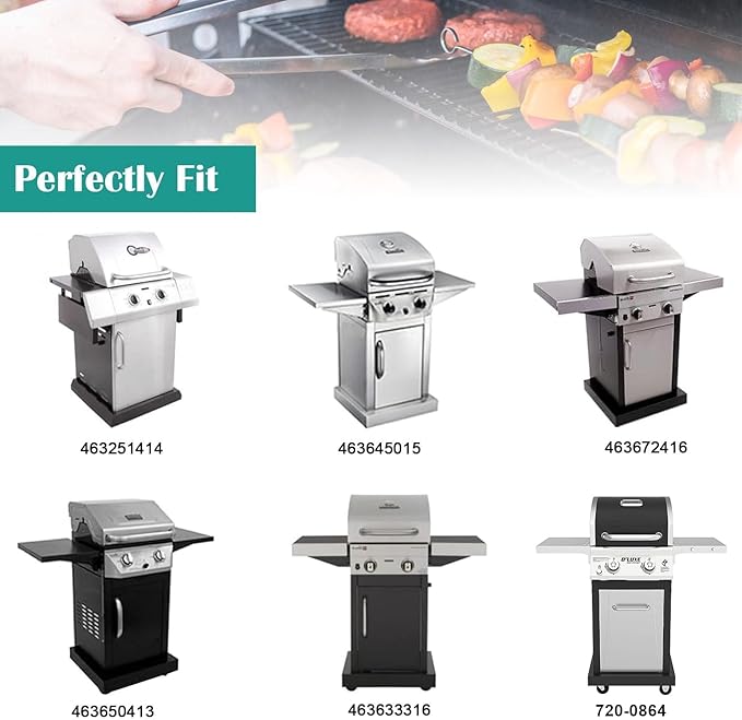 17" Griddle Inserts for Charbroil Grill Performance 2 Burner 463633316 463672416 463642116 463250212 463672016 463672216, Cooking Griddle for G460-0500-W1 G309-0019-W2 463631410 463251414 463672019 463672219 463645015