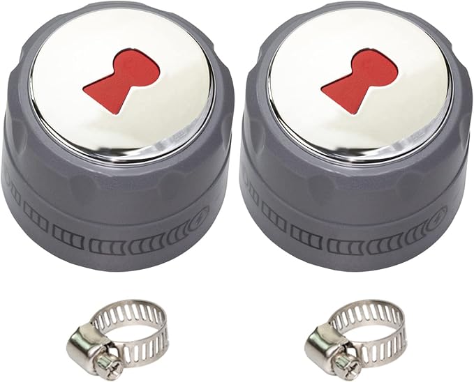 91538 Gas Grill Burner Knobs for Weber Summit 400/600 series grills, Control Knobs - (2 Pack)