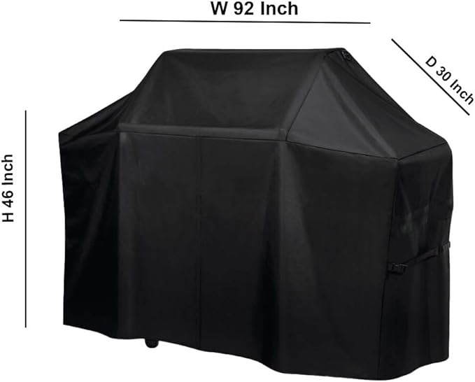 92inch 600D Heavy Duty Waterproof Gas Grill Covers for Jenn Air, Weber, Holland and More (Water Proof, Fade & UV & Rip Resistant Grill Cover
