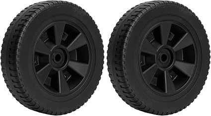 G437-0037-W1 Grill Wheels 7'' Replacement for Charbroil Grill Parts Gas2coal 463344015 463347017 463436215 463377319 463352521 463343015 Thermos 466360113 Kenmore 415.16123801 415.16125800 Parts 2PCS