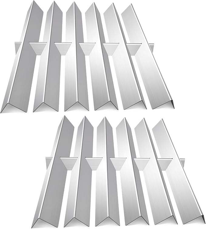 9899 Heat Shields for Weber 5390001 5390501 5290001 5290501, 2 Pack Flavorizer Bar Set Replacement for Weber Summit Gold D