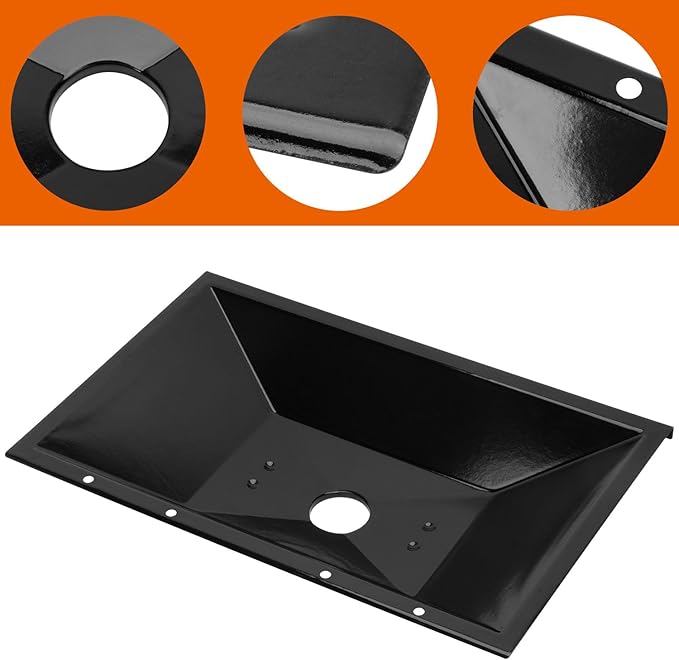 99250 Grease Tray with 10pcs 6415 Pan Liner for Weber Spirit E-310/320 SP-320(2007-2012), Genesis 1000/2000/3000, Gold B/C, Silver B/C, Platinum B/C