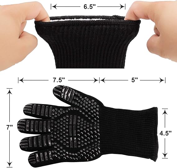 Charcoal Chimney Starter Set Charcoal Chimney Lighter Can A 1472℉ Heat Resistant Grill Glove Portable BBQ Fan Air Blower Outdoor Cooking Charcoal Barbecue Holder Accessories