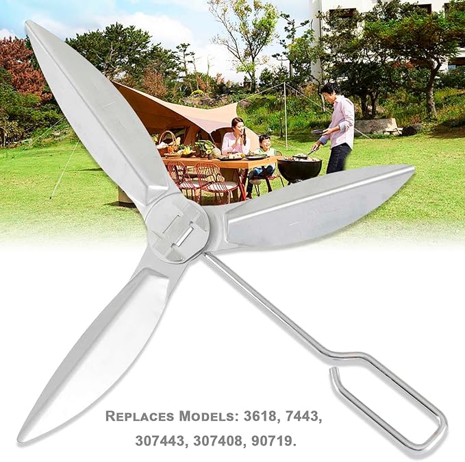 18-1/2-Inch Grills One-Touch Cleaning System Kit, Replacement for Weber 7443 90719 Charcoal Grill/Kettle Grills , Easy to Install and Durable