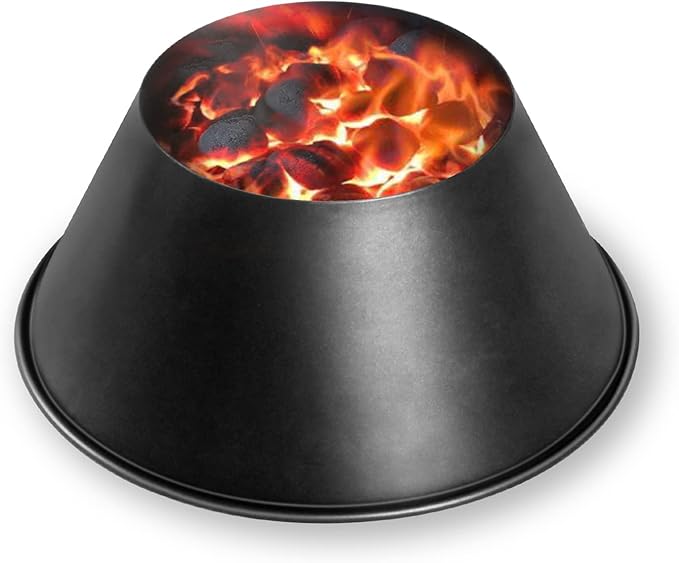 One-Piece Whirlpool Without Welding,BBQ Whirlpool for Weber Kettle 22" Grills WSM Smoker,Kettle Grill Accessories fit Kamado Joe,Big Joe,Charcoal Grill Accessories for L/XL Big Green Egg Accessories