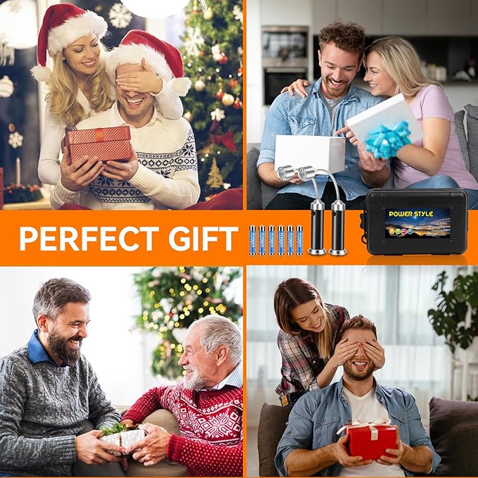 Grill Light - Christmas Stocking Stuffers Presents for Men, BBQ Grilling Accessories for Outdoor Grill, LED Barbecue Light with Magnetic Base & 360° Flexible Gooseneck, Batteries Included-2 Pack