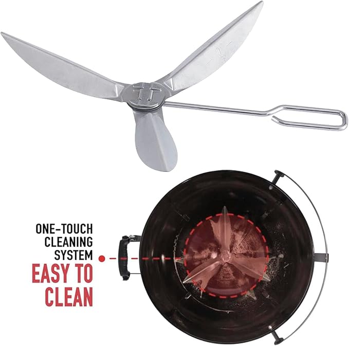22-1/2-Inch One-Touch Cleaning System Kit, 7444 Replacement Parts-Grill Damper for Weber Grill, Also for Master-Touch Series, Performer Series, and Original Kettle Series 22" Charcoal Grills, Silver