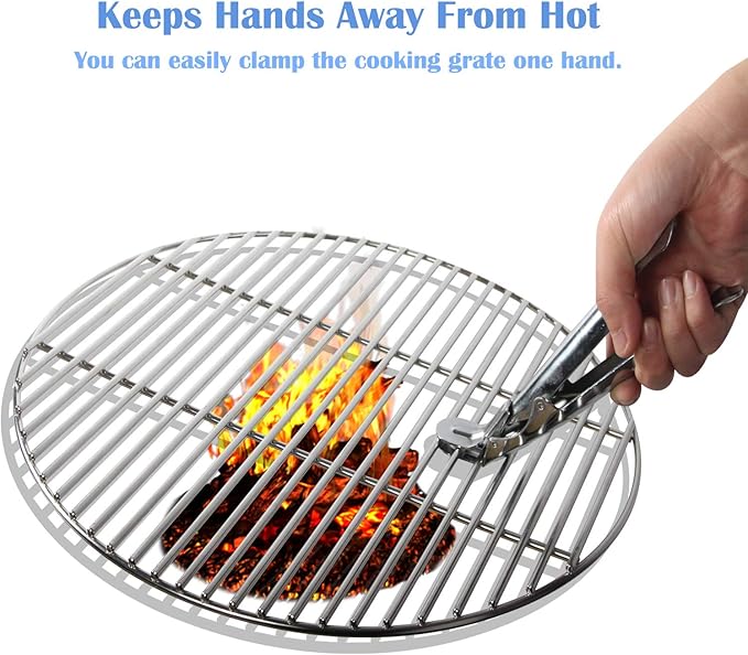 Grid Gripper, Grill Gripper, BBQ Universal Grate Lifter, Grill Grid Lifter, Hot Plate Tongs, Cooking Gripper, BBQ Accessories, Grill Accessories, Grill Gripper