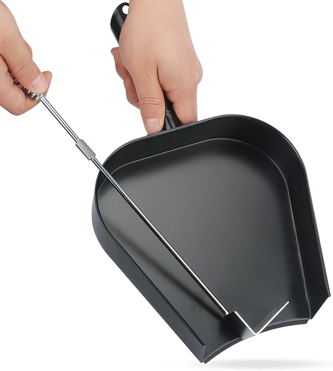 Ash Pan for Big Green Egg, Stainless Steel Ash Tool Kit Ash Tool Poker Rake Set for Big Green Egg Large, for Kamado Joe, for Charcoal Smoker Wood Burning Stove